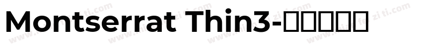 Montserrat Thin3字体转换